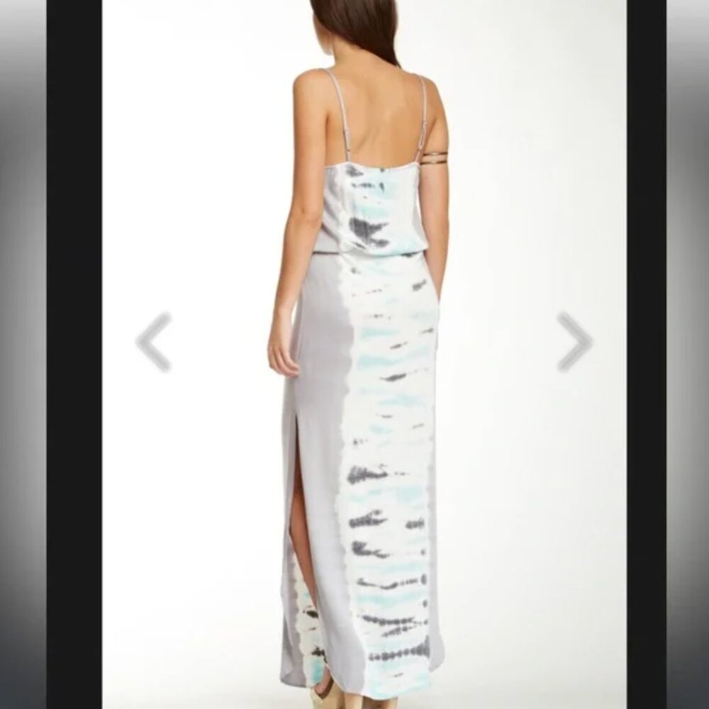 Young Fabulous and Broke Grey Tie Dye Side Slit Maxi Dress - Picture 2 of 2